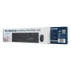 Gembird KBS-WMS-01-CYRL kabelloses Tastatur-Maus-Set, Kyrillisch, schwarz