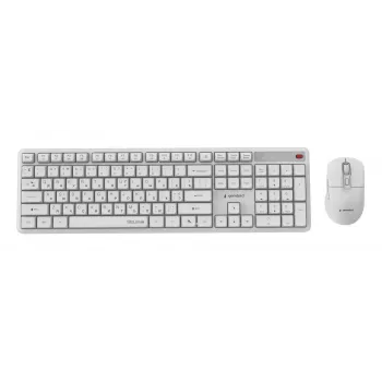 Tastatur + Maus kabellos KBS-WMS-01-W-CYRL Gembird