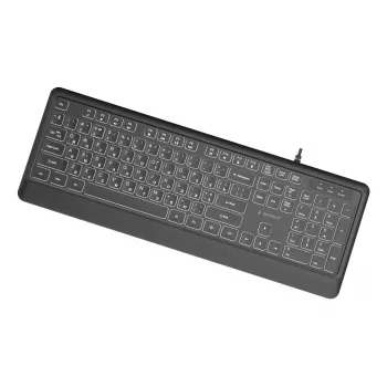 Tastatur Multimedia USB CYRILL/Schwarz KB-UML-04-CYRL Gembird