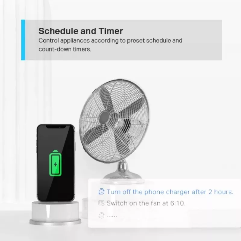 TP-Link Tapo Mini Smart Wi-Fi-Steckdose, Innenbereich, Weiß, Zuhause, Polycarbonat (PC), Status, CE, RoHS