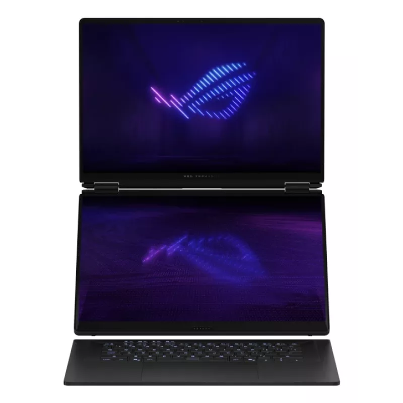 ASUS ROG Zephyrus Duo GX651AX-SR005X Intel Core Ultra 9 386H Hybrid (2-in-1) 40,6 cm (16 Zoll) Touchscreen WQXGA+ 64 GB LPDDR5x-SDRAM 2 TB SSD NVIDIA GeForce RTX 5090 Wi-Fi 7 (802.11be) Windows 11 Pro Grau