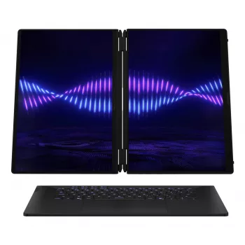 ASUS ROG Zephyrus Duo GX651AX-SR005X Intel Core Ultra 9 386H Hybrid (2-in-1) 40,6 cm (16 Zoll) Touchscreen WQXGA+ 64 GB LPDDR5x-SDRAM 2 TB SSD NVIDIA GeForce RTX 5090 Wi-Fi 7 (802.11be) Windows 11 Pro Grau