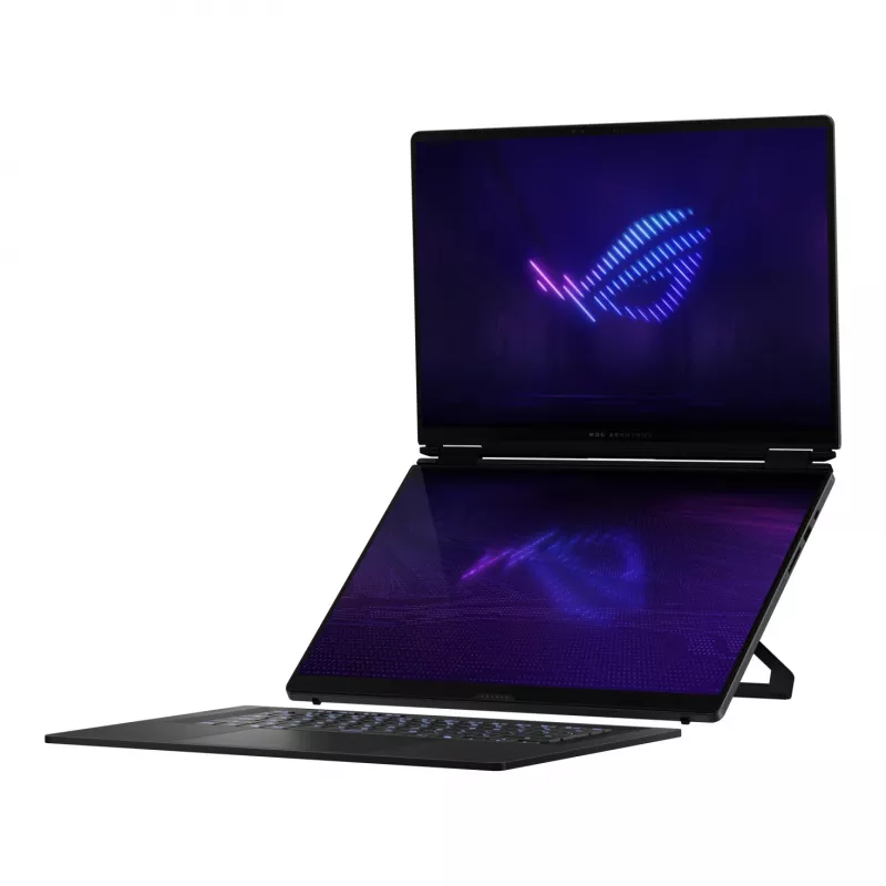 ASUS ROG Zephyrus Duo GX651AX-SR005X Intel Core Ultra 9 386H Hybrid (2-in-1) 40,6 cm (16 Zoll) Touchscreen WQXGA+ 64 GB LPDDR5x-SDRAM 2 TB SSD NVIDIA GeForce RTX 5090 Wi-Fi 7 (802.11be) Windows 11 Pro Grau