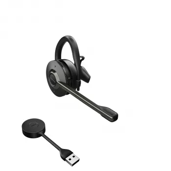Jabra Engage 55 - USB-A UC Convertible, EMEA/APAC, kabellos, Büro/Callcenter, 18 g, Headset, Schwarz, Titan