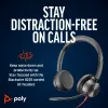 HP Poly Schwarzwire 8225 Stereo USB-C Headset +USB-C/A Adapter