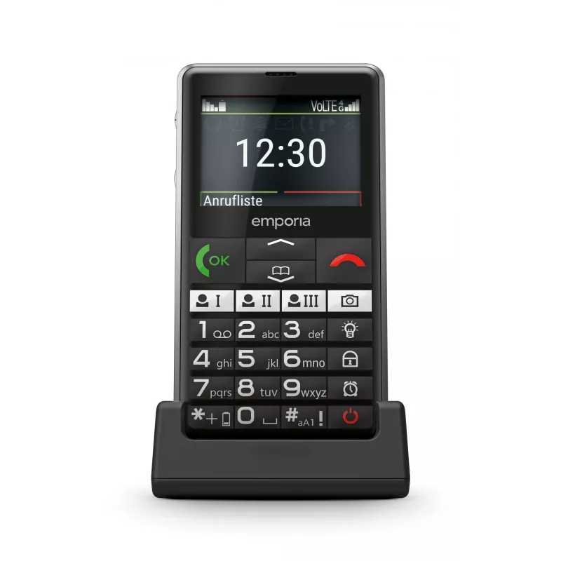 Emporia emporiaPURE-LTE 5.87 cm (2.31 Zoll) 107 g Schwarz Seniorenhandy