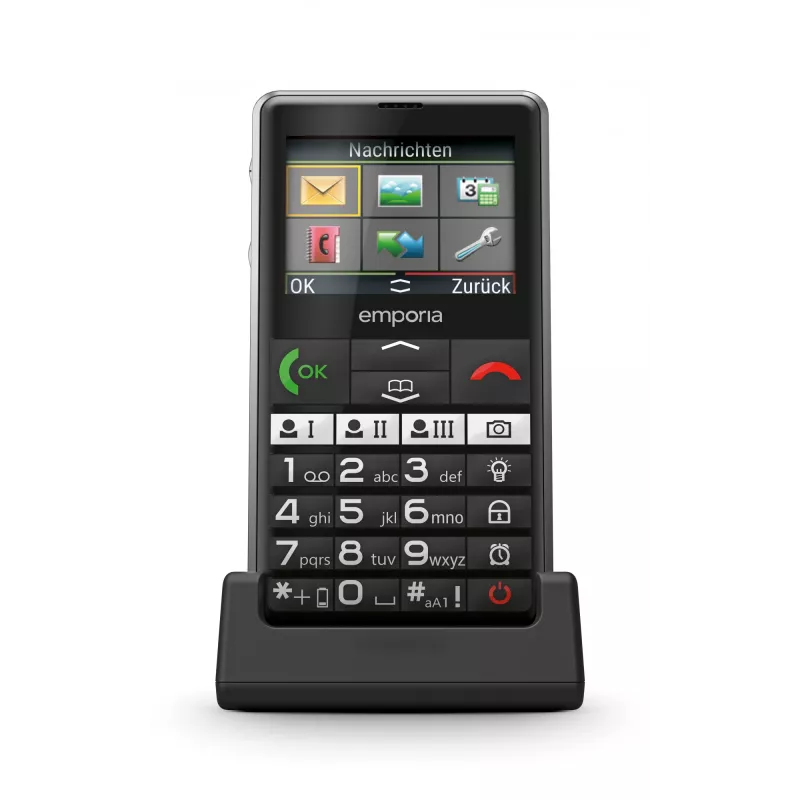 Emporia emporiaPURE-LTE 5.87 cm (2.31 Zoll) 107 g Schwarz Seniorenhandy