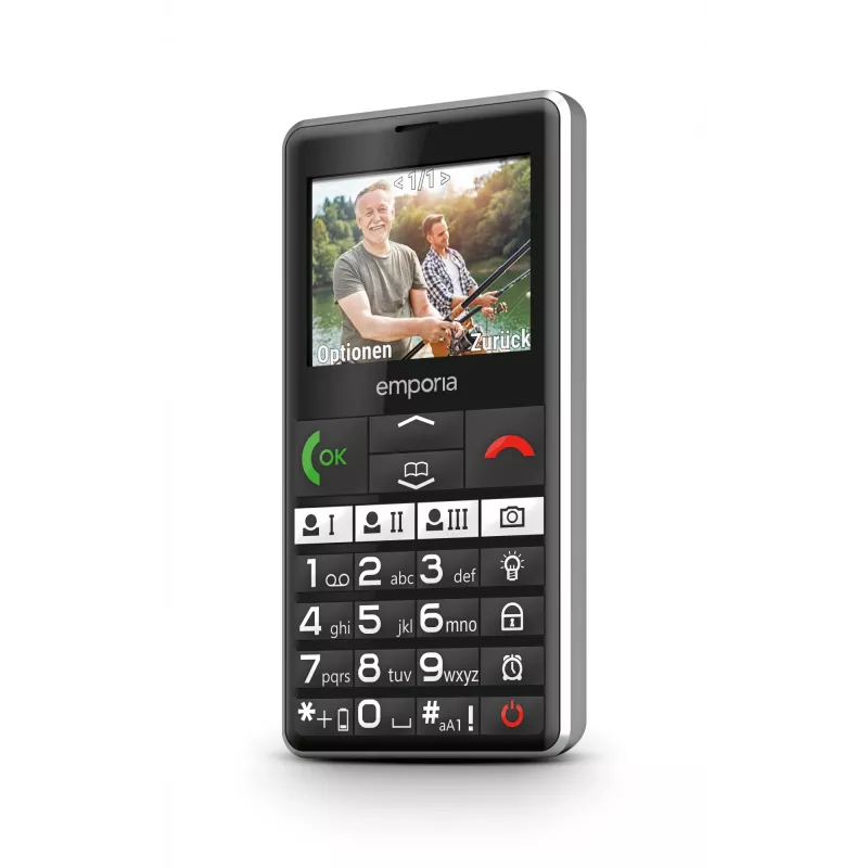 Emporia emporiaPURE-LTE 5.87 cm (2.31 Zoll) 107 g Schwarz Seniorenhandy