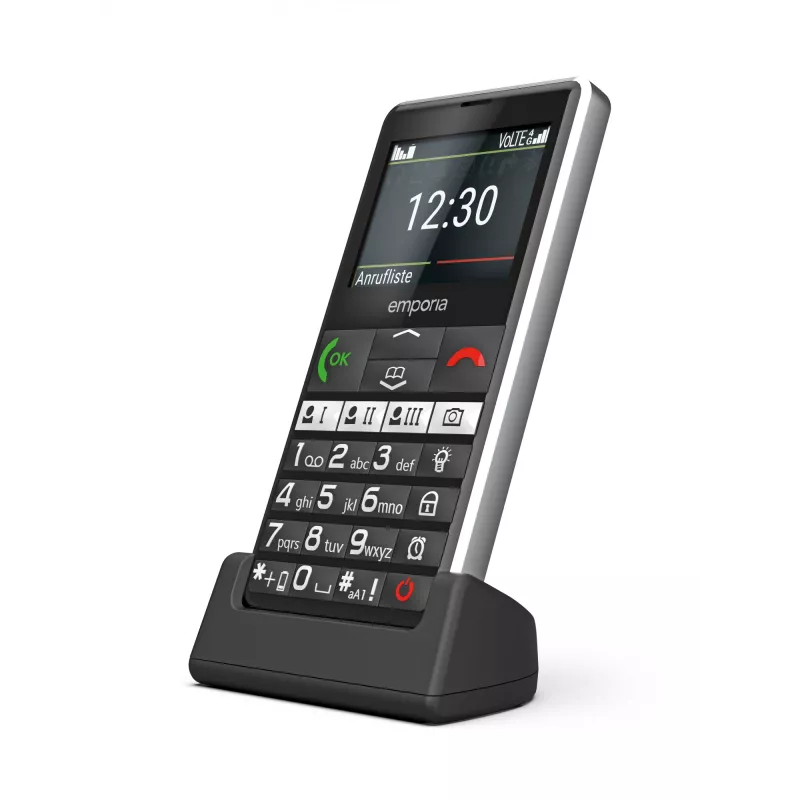 Emporia emporiaPURE-LTE 5.87 cm (2.31 Zoll) 107 g Schwarz Seniorenhandy