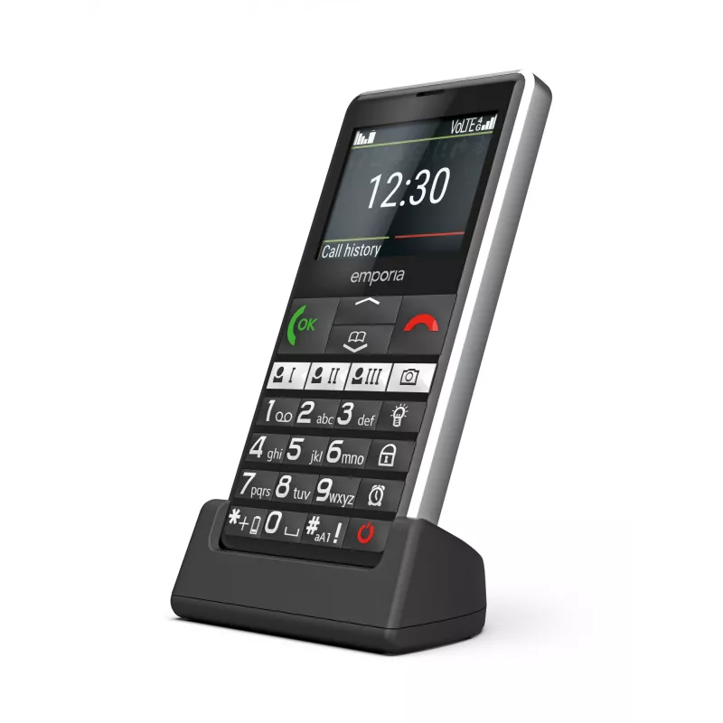 Emporia emporiaPURE-LTE 5.87 cm (2.31 Zoll) 107 g Schwarz Seniorenhandy