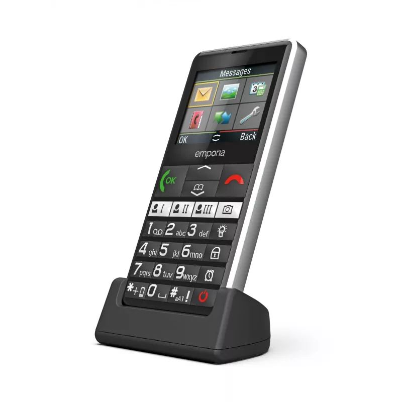 Emporia emporiaPURE-LTE 5.87 cm (2.31 Zoll) 107 g Schwarz Seniorenhandy