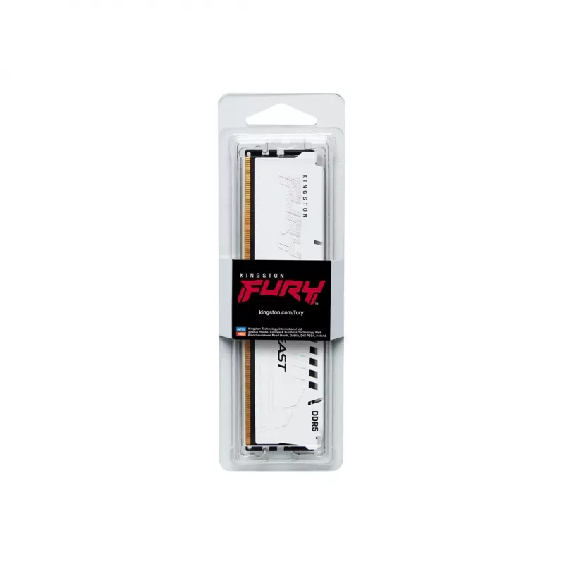 Kingston FURY Beast - DDR5 - Modul - 16 GB - DIMM 288-PIN - 5600 MT/s / PC5-44800 - CL40 - 1.25 V - ungepuffert - on-die ECC - weiß