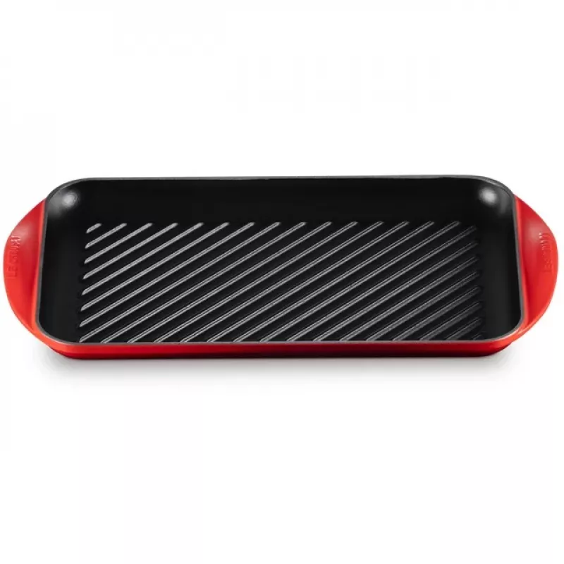 Le Creuset große Grillplatte 47x25x32 Kirsche