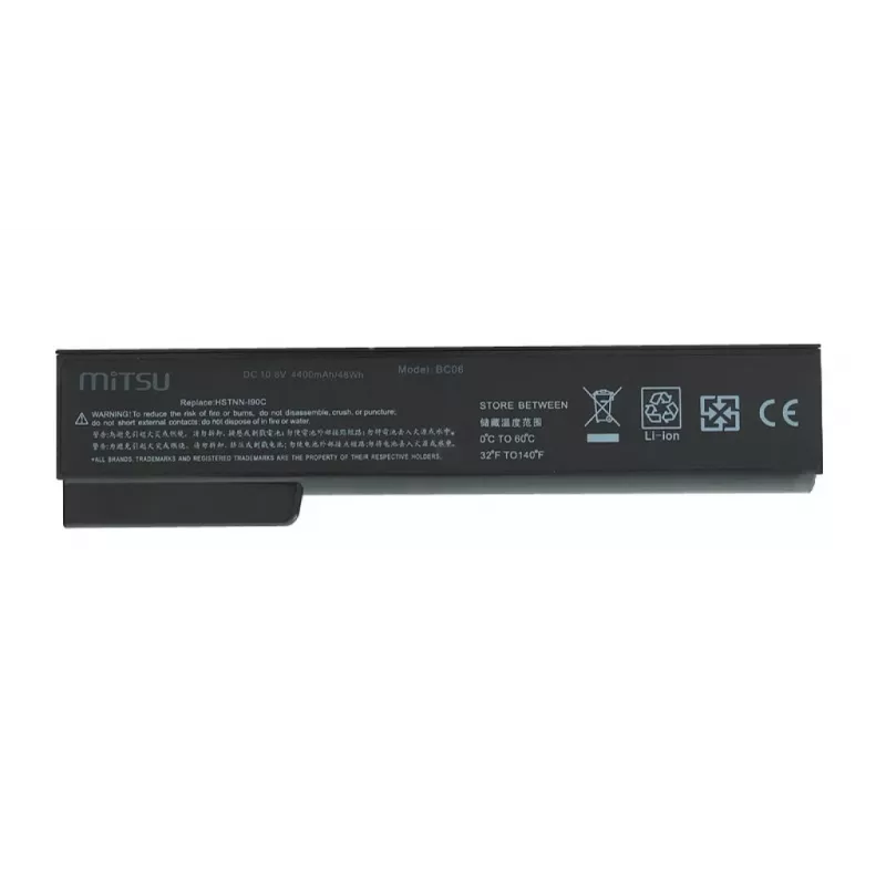 Akku für HP EliteBook 8460p, 8460w 4400 mAh (48 Wh) 10,8 - 11,1 Volt