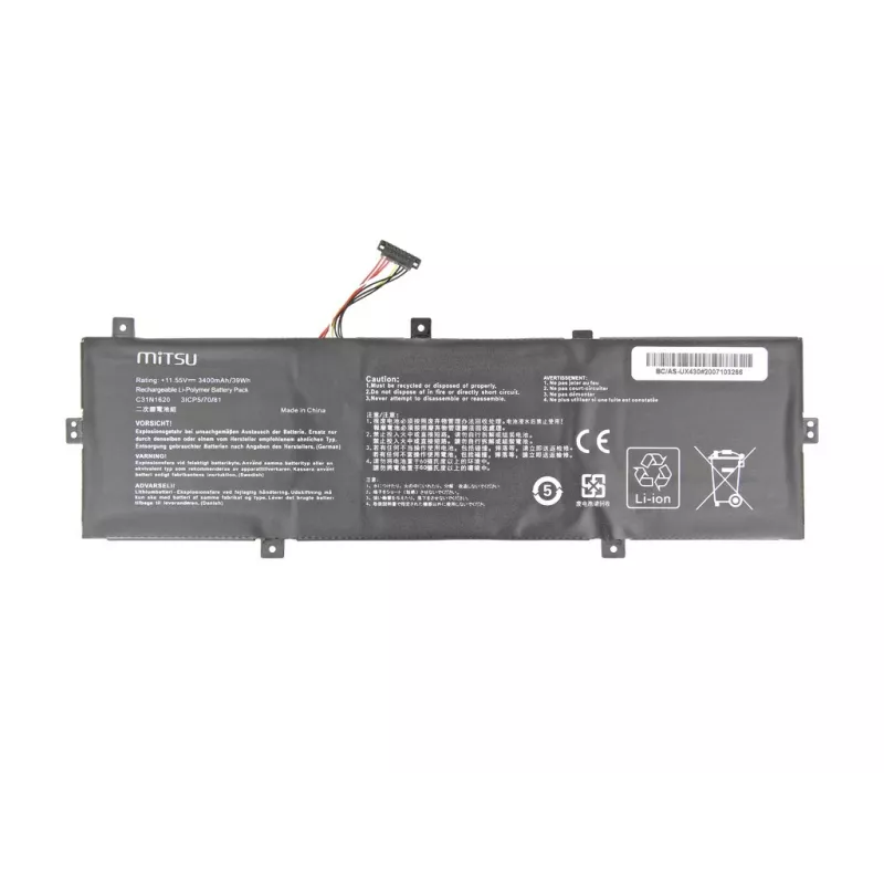 Mitsu für ASUS UX430 3400mAh (39Wh) 11,55V