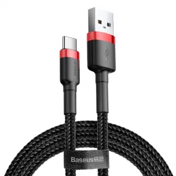 Baseus Cafule USB-C-Kabel 2 A 3 m (Schwarz+Rot)