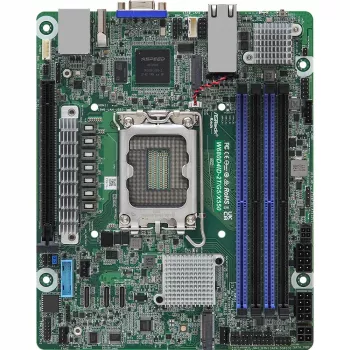 ASRock W680D4ID-2T/G5/X550 Mini-DTX Motherboard, LGA 1700, Intel W680, DDR5, 10GbE, IPMI