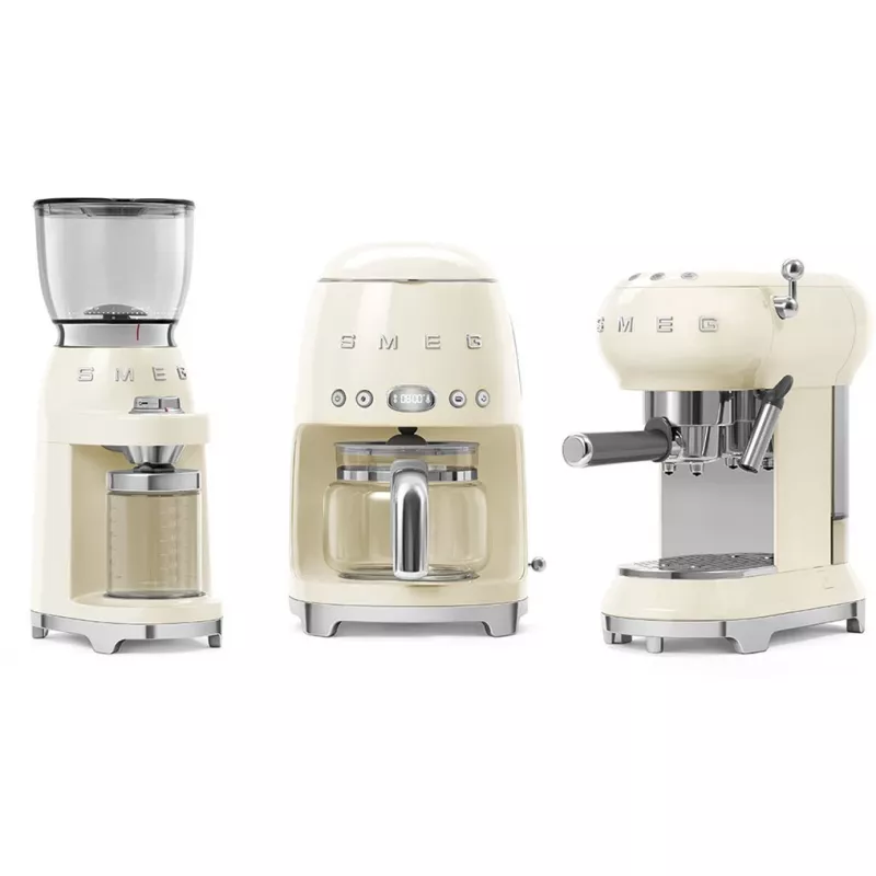 Smeg CGF11CREU Kaffeemühle 50s Style Creme