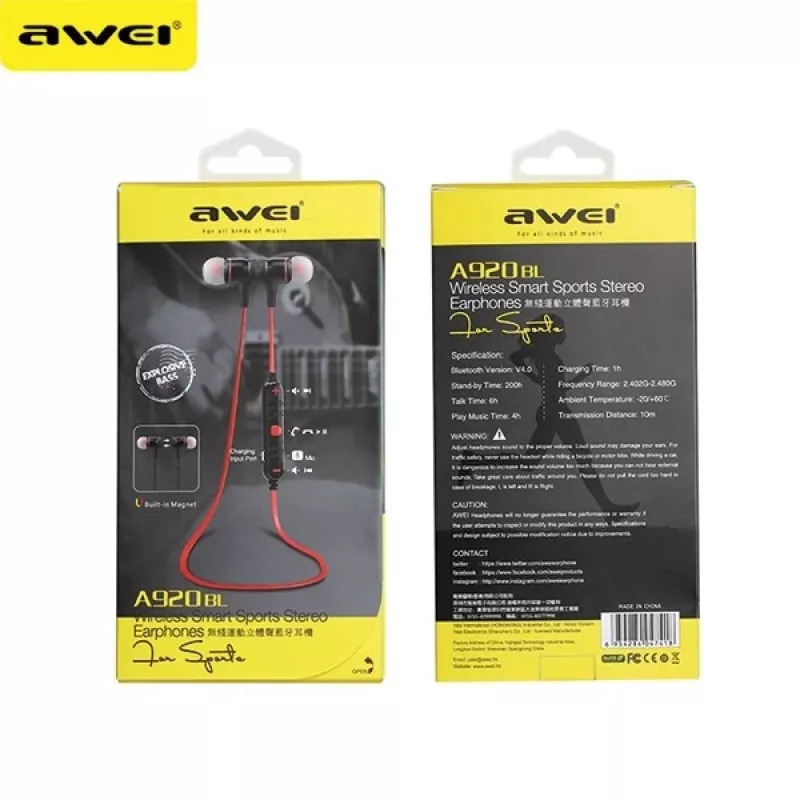 Stereo Bluetooth Kopfhörer A920BL schwarz