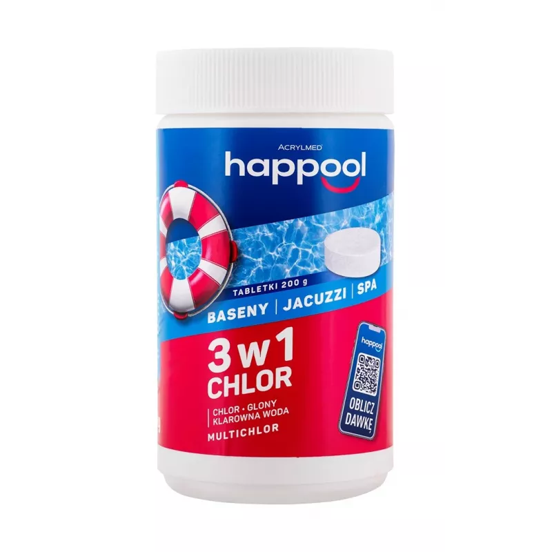 Acrylmed MULTICHLOR 3 in 1 Chlor-Pooltabletten 1 kg