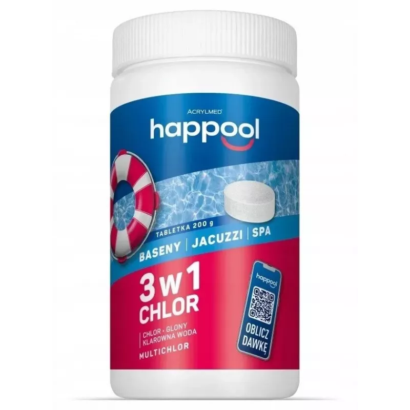 Acrylmed MULTICHLOR 3 in 1 Chlor-Pooltabletten 1 kg