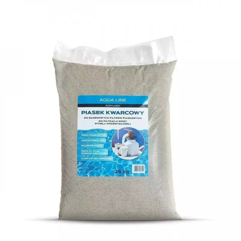 Acrylmed Quarzsand für Schwimmbadfilter, 25 kg