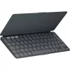 Logitech Keys-To-Go 2 für iPad – Tastatur – integrierte Abdeckung – Kabellos – Bluetooth LE – QWERTZ – Schweizer Layout – Graphite (920-013008)
