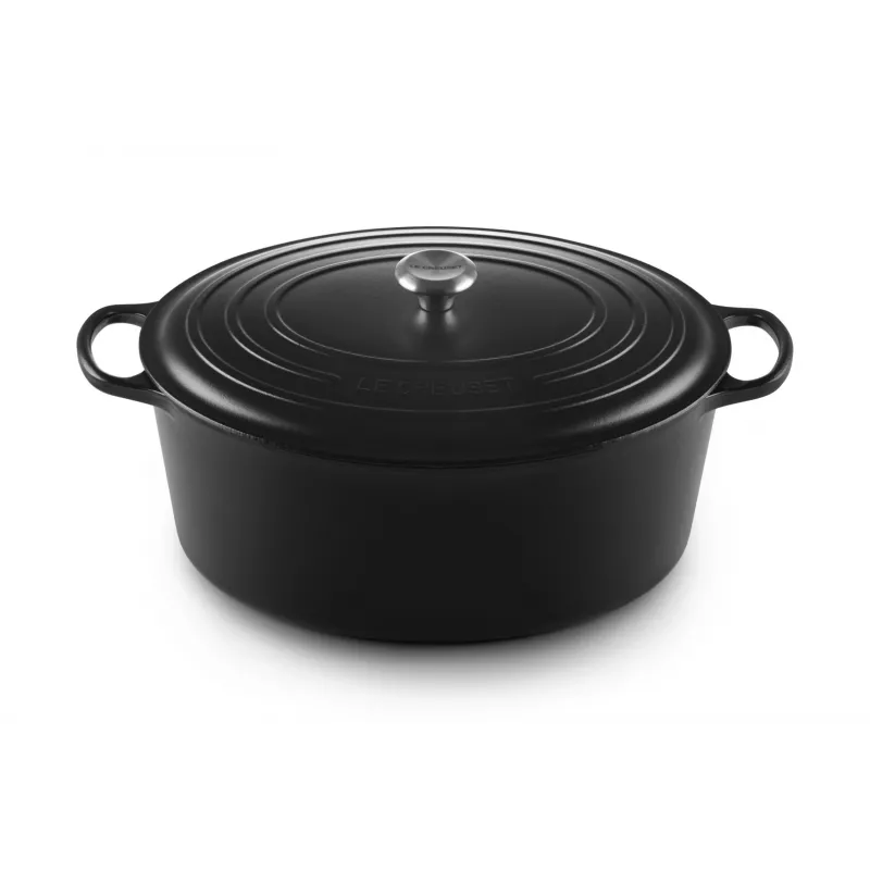 Le Creuset Signature 13,9 L Oval Schwarz