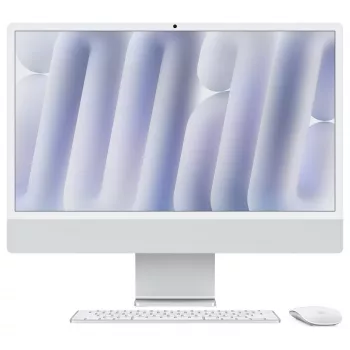 iMac Z1E2 59,62 cm 23,5 Zoll Standardglas M4 8C CPU/8C GPU/16C N.E. 24 GB 256 GB SSD Gbit-Eth MM NumKey TID DE Silber