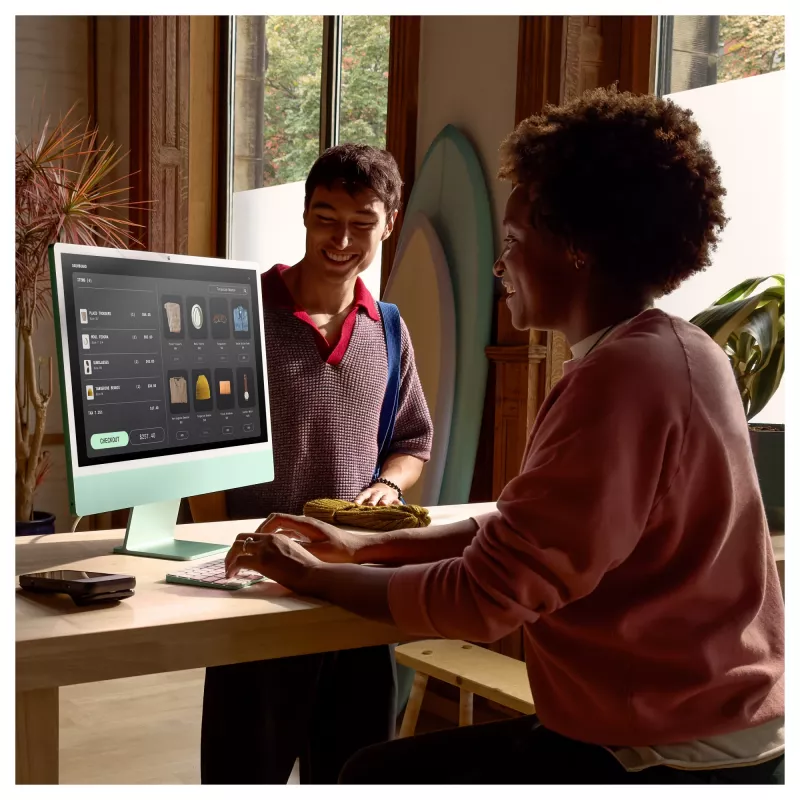 iMac Z1E2 59,62 cm 23,5 Zoll Standardglas M4 8C CPU/8C GPU/16C N.E. 24 GB 256 GB SSD Gbit-Eth MM NumKey TID DE Silber
