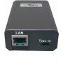 Microconnect POEINJ-25W-USBC - Gigabit Ethernet - 1000 Mbit/s - IEEE 802.3,IEEE 802.3ab,IEEE 802.3u - Cat5,Cat5e,Cat6,Cat6a - 100 m - Schwarz (POEINJ-25W-USBC)