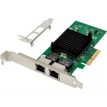 MicroConnect Netzwerkkarte PCIe x1 Intel 82576 Dual-RJ45 (MC-PCIEX4-82576-D)