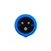 Adapter von roter 16A 400V CEE-Kupplung 5-polige Buchse auf blaue 16A 230V CEE 3P