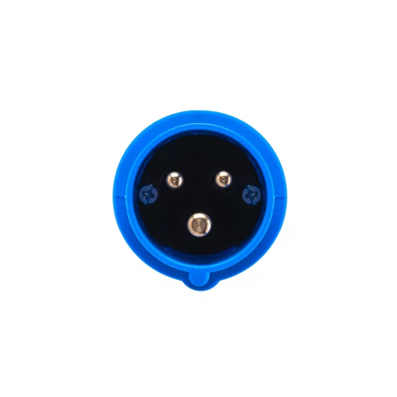 Adapter von roter 16A 400V CEE-Kupplung 5-polige Buchse auf blaue 16A 230V CEE 3P