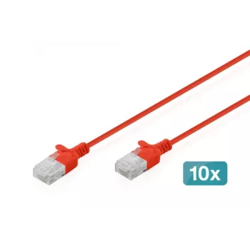 Digitus DK-1618-010S-R-10 Ethernet-Patchkabel Rot