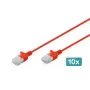 Digitus DK-1618-010S-R-10 Ethernet-Patchkabel Rot