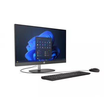 HP ProOne 245 G10 AiO Ryzen 7 77730U 23.8FHD IPS 250nits AG 16GB DDR4 3200 SSD512 Radeon Vega 8 Kb+Maus Cam 5Mpx + IR W11Pro Schwarz 3Y OnSite