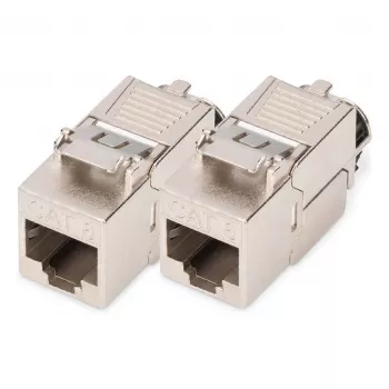 Digitus Cat.8.I Keystone Modul geschirmt, werkzeuglos, Staubschutzkappe, 2 Stück