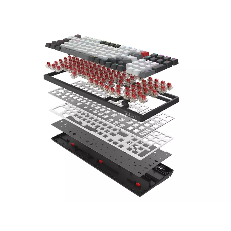 A4Tech 47735 Bloody WS98 Grey WRLS (BLMS RED Plus Switches)