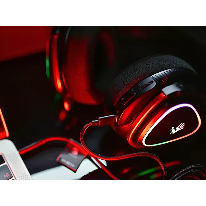 A4Tech 47751 Bloody MR710 RGB Gaming Wireless Headset, Schwarz