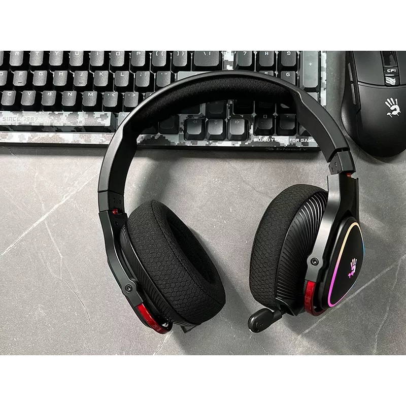 A4Tech 47751 Bloody MR710 RGB Gaming Wireless Headset, Schwarz