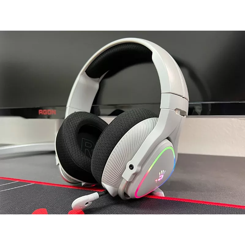 A4Tech 47752 Bloody MR710 RGB Gaming Wireless Headset, Grau