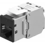 Goobay Keystone-Module RJ45 CAT 6A, STP, schlank, schwarz (77943)