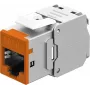 Goobay Keystone-Modul RJ45 CAT 6A, STP, schlank, orange (77947)