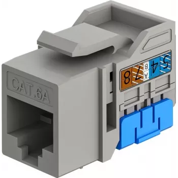 Goobay Keystone-Module RJ45 CAT 6A, UTP, schlank & Short (77951)