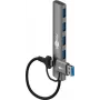 Goobay 2in1 schlank 4-Port USB-Hub, 5 Gbit/s (79149)