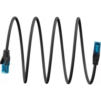 Goobay Ultra-Flexibles CAT 6A Patchkabel U/UTP, schwarz (79193)
