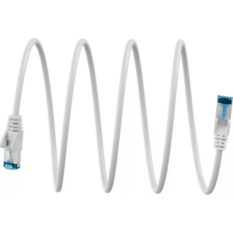 Goobay Ultra-Flexibles CAT 6A Patchkabel S/FTP (PiMF), Weiß (79286)