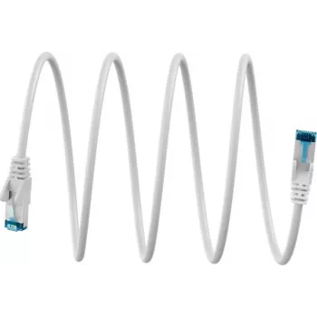 Goobay Ultra-Flexibles CAT 6A Patchkabel S/FTP (PiMF), Weiß (79400)