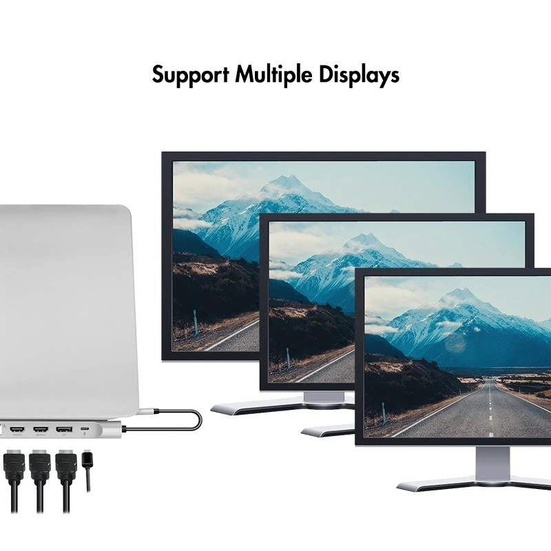 USB3.2 Dockingstation USB-C, 12 Ports, PD